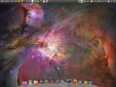干净的ubuntu10.04桌面