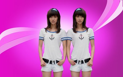 美女图片，紫色调的。。。。