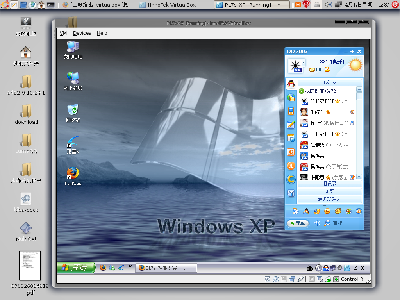 在发点以前的，virtualbox，里面的QQ比EVA可强多了，呵呵。