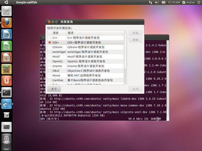 deepin-sailfish on natty beta1