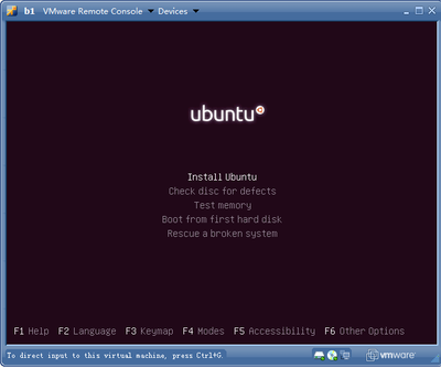 安装ubuntu-12.04-alternate-i386，选了语言时键盘可以动，回车进入到这个界面就无响应了