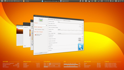Ubuntu 12.04 Classic Desktop + Conky + Compiz