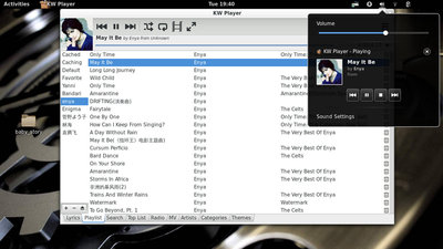 gnome shell media player extension