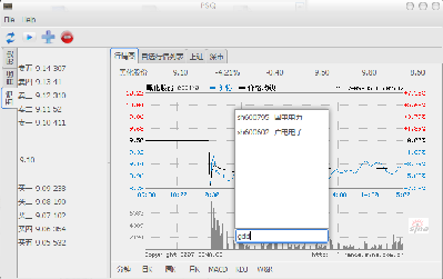 带有代码提示输入，和股票浏览
