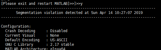 segmentation fault