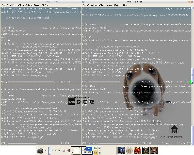 用四个终端模拟器下载壁纸