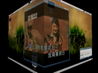 在立方体上看杰伦千里之外的video